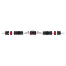 Goobay - Connecteur/Raccord Modulaire RJ45 D'extérieur (IP68), cat 6 étanche à la poussière et à l'eau, 2x Fiche RJ45 (8P8C) (79566)