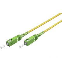 Goobay - Glasfaserkabel (ftth), Singlemode (OS2) Yellow, (Simplex), 25 m, sc-apc (8°) Stecker sc-apc (8°) Stecker, halogenfreier Kabelmantel (lszh),