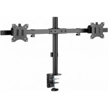 Goobay - Support Double pour Moniteur Fixe, pour tous les moniteurs courants entre 17 et 32 pouces (43-81 cm) jusqu'à 9 kg (59394)