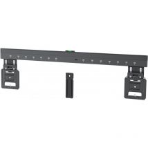Support Mural pour tv Ultraslim Basic fixed (xl), noir - support tv de 43 à 100 pouces (109 – 254 cm), max. 75 kg, design ultraplat avec distance au