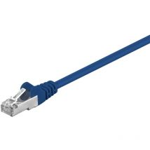 Wentronic - cat 5e Câble Patch, f/utp, bleu, 20 m, conducteur en aluminium plaqué cuivre (cca). Longueur de câble 20 m