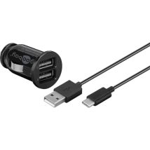 Wentronic 58820 - Auto - Allume-cigare - 5 v - 1 m - Noir - Goobay
