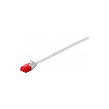 Cat 6 Câble Patch Fin, u/utp, gris, conducteur en cuivre (cu). Longueur de câble 10 m