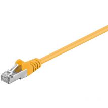 Dönges - cat 5e Câble Patch, f/utp, jaune, 20 m, conducteur en aluminium plaqué cuivre (cca). Longueur de câble 20 m