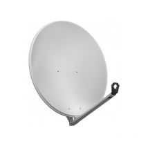 Goobay - Wentronic sat Spieg. 80er Alu - 10,7 - 12,75 GHz - 38,8 dBi - Gris - Aluminium - 80 cm - 3,8 kg (80cm Alu-satellite dish, light gray)