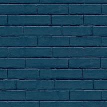 Tapete Good Vibes Brick Wall Blau Noordwand