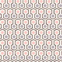 Montecolino - Wallpaper Good Vibes Hexagon Pattern Pink and Purple Noordwand