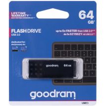Bestgoodies - goodram GoodRam UME3 - 64 Go - usb Type-A - 3.2 Gen 1 (3.1 Gen 1) - 60 Mo/s - Casquette - Noir (UME3-0640K0R11)