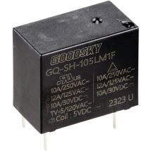 Goodsky - GQ-SH-105LM1F Relais pour circuits imprimés 5 v/dc 10 a 1 no (t) 1 pc(s) R320552