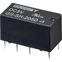 GS-SH-205D relais pour circuits imprimés 5 v/dc 2 a 2 inverseurs (rt) 1 pc(s) tube 2347593 - Goodsky