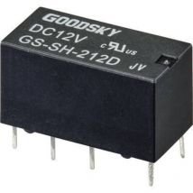 GS-SH-212D relais pour circuits imprimés 12 v/dc 2 a 2 inverseurs (rt) 1 pc(s) tube 2347594 - Goodsky