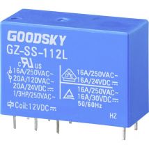 GZ-SS-112L Relais pour circuits imprimés 12 v/dc 20 a 1 inverseur (rt) 1 pc(s) Tube - Goodsky