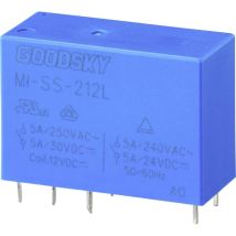 Mi-ss-212l Relais Pour Circuits Imprimés 12 V/dc 5 A 2 Inverseurs (rt) 1 Pc(s) Tube - Goodsky
