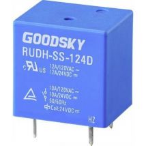 RUDH-SS-124D relais pour circuits imprimés 24 v/dc 12 a 1 inverseur (rt) 1 pc(s) tray 2347592 - Goodsky