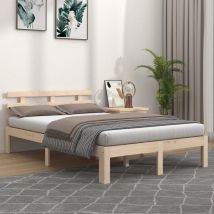Goodvalue - Bed Frame Solid Wood 160x200 cm
