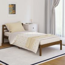 Day Bed Solid Wood Pine 90x200 cm Honey Brown - Goodvalue