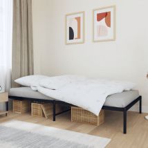 Metal Bed Frame Black 100x200 cm - Goodvalue