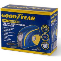 Goodyear - tyre inflator air compressor 12V 100PSI car van bike pump 900016