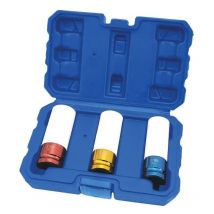 Goodyear - Alloy Wheel Nut Deep Impact Socket Set 1/2'' Drive 17 19 21mm 901865