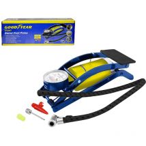 Goodyear Foot Pump Tyre Inflator Pool Air Bed Camping Car Bike Motorcycle 900050