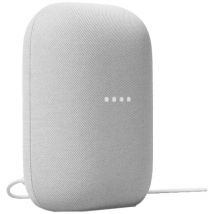 Nest audio fabric chalk gray smart speaker with assistant assistant. - Google