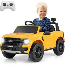 12V Voiture Electrique Enfants Ford Ranger, 4x4 Electrique Enfants avec Télécommande Effets Sonores Lumineux&USB&Klaxon, 2 Modes de