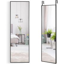 2 in 1 Specchio da Parete, Specchio Appendere alla Porta con Cornice in Lega di Alluminio e Vetro Antideflagrante, per Camera da Letto, Soggiorno e