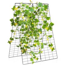 2 Supporti per Piante, Rete da Giardino per Piante Rampicanti, Verdure e Fiori, Graticcio Stabile per Piante a Forma di a con Set Completo di