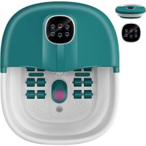Bain de Pieds avec 16 Rouleaux de Massage, Masseur Spa de Pieds avec Chauffage, Temperature Reglable & Telecommande, Minuterie 20 a 60 Min,