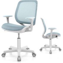 Chaise de Bureau pour Enfant, Chaise d'étude avec Dossier Ergonomique et Siège Pivotant à 360°, Hauteur Réglable, pour Chambre d'Enfant, Capacité de