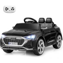 Goplus - Elektroauto Kinder, Lizensierter Audi Sq8, 12-v-elektrofahrzeug Mit 2,4-g-fernbedienung, Musik, Hupe, Led-leuchten, Sanftanlauf & Federung, 