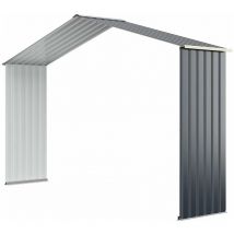 Kit Extension pour Abri de Jardin 330 x 255 x 210cm en Métal, Gris - Goplus