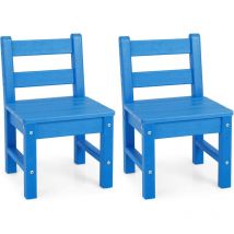 Lot de 2 Chaises pour Enfants, Chaises d'école pour Tout-Petits avec Dossier Ergonomique et Structure Robuste, Chaises d'Apprentissage pour