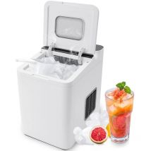 Macchina per Ghiaccio, Schermo lcd Touch Screen, Rivestimento in Vetro Temperato, Silenziosa, Macchina Professionale per Cubetti di Ghiaccio, 31,7 x