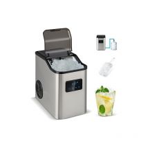 Goplus - Machine à Glaçons 24kg/jour avec Autonettoyage, Ice Maker avec Réservoir d'Eau de 2,5L et Pelle à Glaçons
