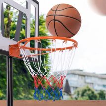 Panier de Basket, Anneau Suspendu de Basket Remplacement avec Matériel de Fixtion, Panier Basket Intérieur et Extérieur, pour Mur, Porte, Panneau
