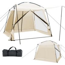 Goplus - Tenda da Campeggio a Cupola per 6-8 Persone, Tenda a Schermo Portatile con 4 Pareti in Rete, Borsa da Trasporto, 2 Vestiboli, 2 Porte con