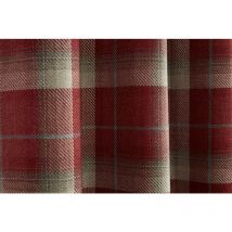 Gorden John Textiles Carnoustie Curtains Blackout Eyelet Woven Check Red 90 x 54"