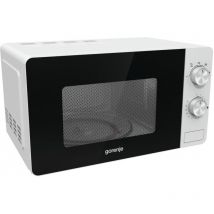 Unbekannt - gorenje Gorenje MO20E1W Toute la gamme - Micro-ondes (Toute la gamme, Micro-ondes uniquement, 20 l, 800 w, Rotatif, Acier inoxydable,