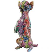 Origen - Signes Grimalt Figura De Perro Figuras Figura Perro Chiuaua Animales Multicolor 11x13x29cm 28700