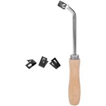 Gouge à rainurer en bois de hêtre, couteau à rainurer en acier, outils de revêtement de sol pour sol en plastique pvc