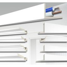 Goulotte de 2 mètres et couvercle de tuyau, tous les modèles - pu stucco antichoc - Perfect: AB298 - 90x160mm