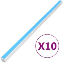 Goulotte de câble auto-adhésive 40x40 mm 10 m pvc Vidaxl
