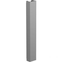 Goulotte passe-câbles verticale de bureau, 35 cm, Gris