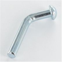 Goupille de sécurité pour rack et rayonnage Tête ronde tr 6X45 Acier zingué-1 piece