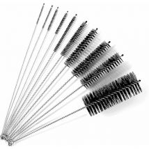 Goupillon Nettoyage[10 Pièces], Brosse de Nettoyage, Brosse à Paille, pour Contenants Étroits et Petits Recoins, par Exemple Bouilloire, Théière,