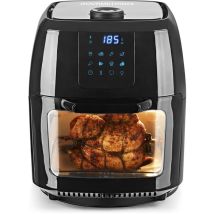 Friggitrice Digitale Xxl Ad Aria Calda 9 Litri Frittura Senza Grassi, Con Spiedo Rotante Per Pollo E Shashlik Friggitrice, Forno E Grill Rotante In Un