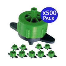Lot de 500 Goutteur autorégulant 2 l/h, Goutteurs d'irrigation en ligne système micro, Goutteur pour arrosage agriole et jardina