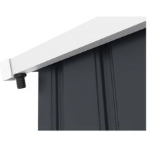 Gouttière pour abri de jardin en métal de 6 à 13 m2
