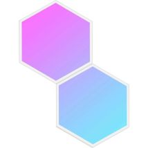 Govee – H1061002 – Pack d'extension panneaux lumineux hexagonaux RGBIC Glide – Applique murale LED – Flux lumineux, Couleur de la lumière, Matières, 